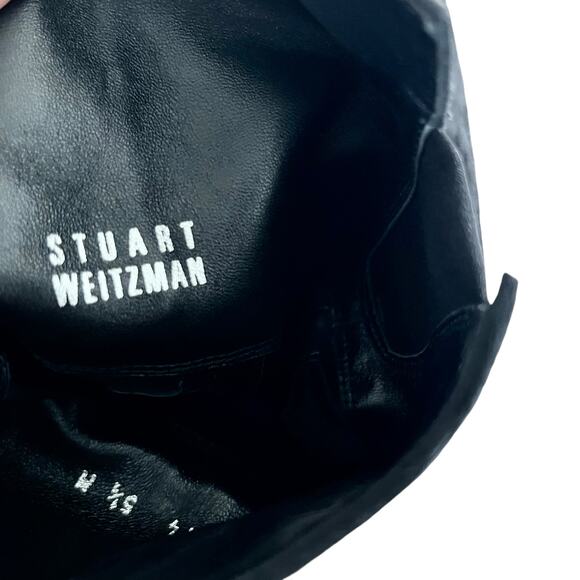 Stuart Weitzman Black Suede Hidden Wedge Below Knee Tall Boots Size 5.5M - Picture 9 of 13